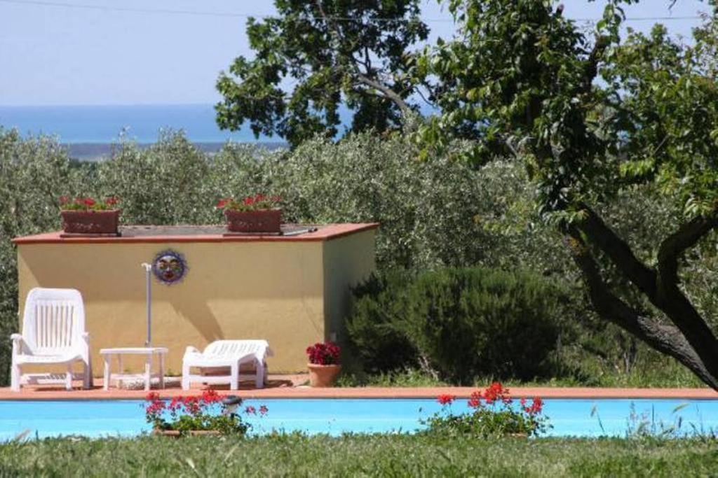 Villa Vigna Lontana à Montescudaio Extérieur photo